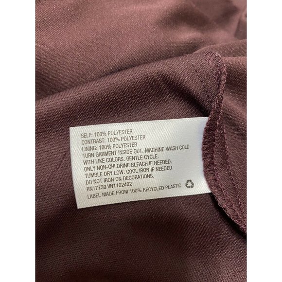 Mossimo Sequin Cami Top Small Maroon Spaghetti Strap Layered - Picture 5 of 9